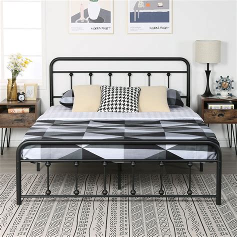 metal bed frame queen no box spring|box springless bed frame queen.